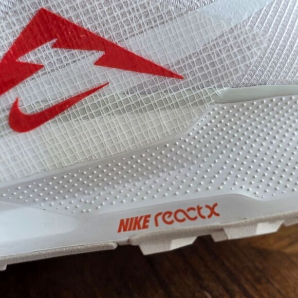 Nike ReactX Pegasus Trail 5 Hiking Running Shoes Women's 11.5 White Sail Red New - Picture 14 of 15